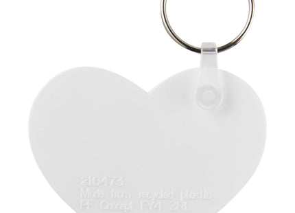 Portachiavi in materiale riciclato a forma di cuore Tait