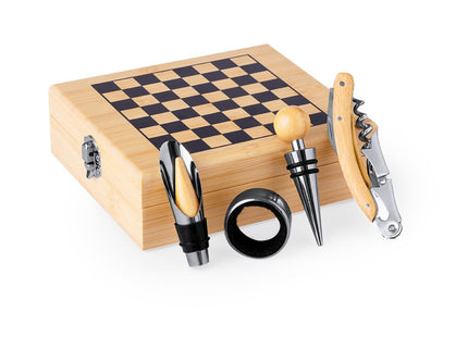 Set Vino Paluk con scacchiera