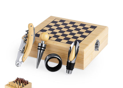 Set Vino Paluk con scacchiera