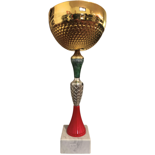Coppa con tazza in metallo da 40 cm