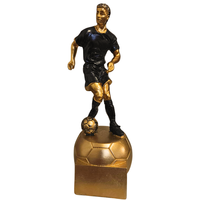 Statuetta calciatore in resina da 20 cm