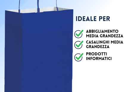 Shopper in carta personalizzate 28x39x12 cm | Cod. PG034