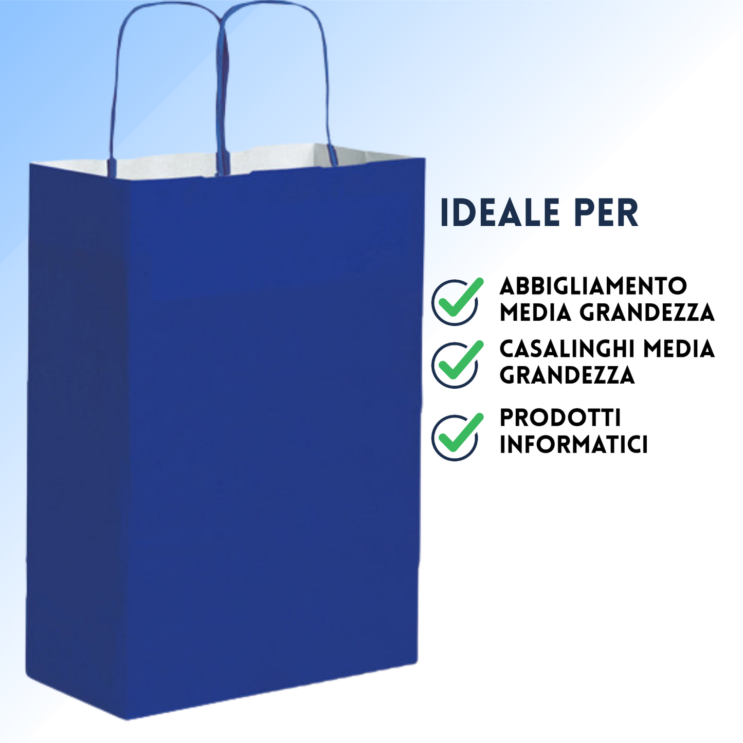 Shopper in carta personalizzate 28x39x12 cm | Cod. PG034