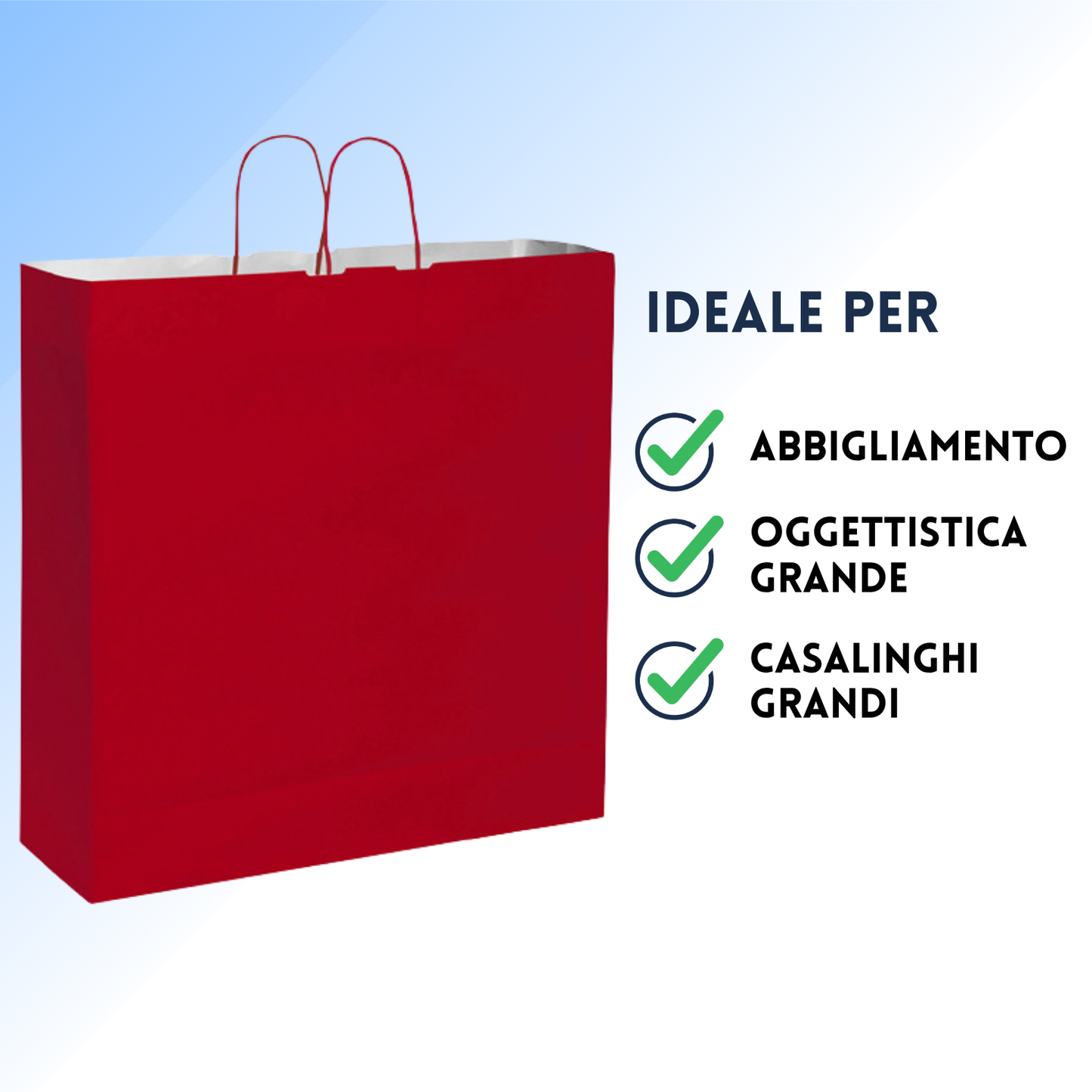 Shopper in carta personalizzate 45x48x20 cm | Cod. PG032