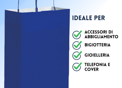 Shopper in carta personalizzate 22x29x10 cm | Cod. PG035