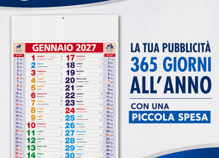 Calendario olandese personalizzato 2027 Multicolor
