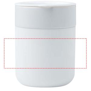 Bicchiere in ceramica con involucro in silicone e coperchio in plastica da 330 ml Java