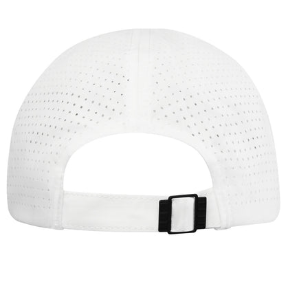 Cappellino cool-fit a 6 pannelli in materiale riciclato certificato GRS Mica - Bianco