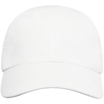 Cappellino cool-fit a 6 pannelli in materiale riciclato certificato GRS Mica - Bianco