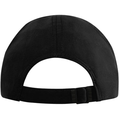 Cappellino cool-fit sandwich a 6 pannelli in materiale riciclato certificato GRS Morion - Nero