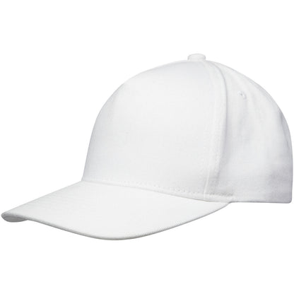 Cappellino in tessuto riciclato Aware™ a 5 pannelli Onyx - Bianco