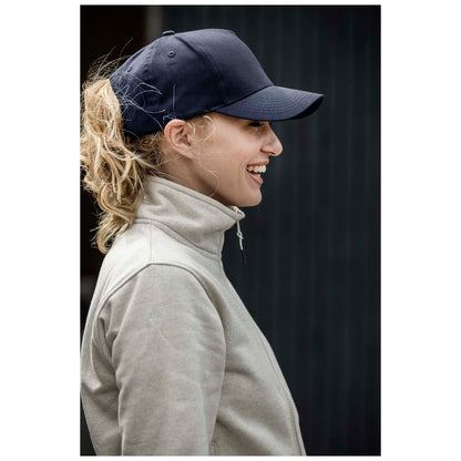 Cappellino in tessuto riciclato Aware™ a 5 pannelli Onyx - Bianco