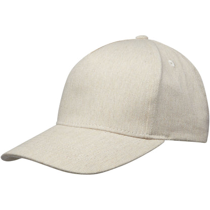 Cappellino in tessuto riciclato Aware™ a 5 pannelli Onyx - Oatmeal