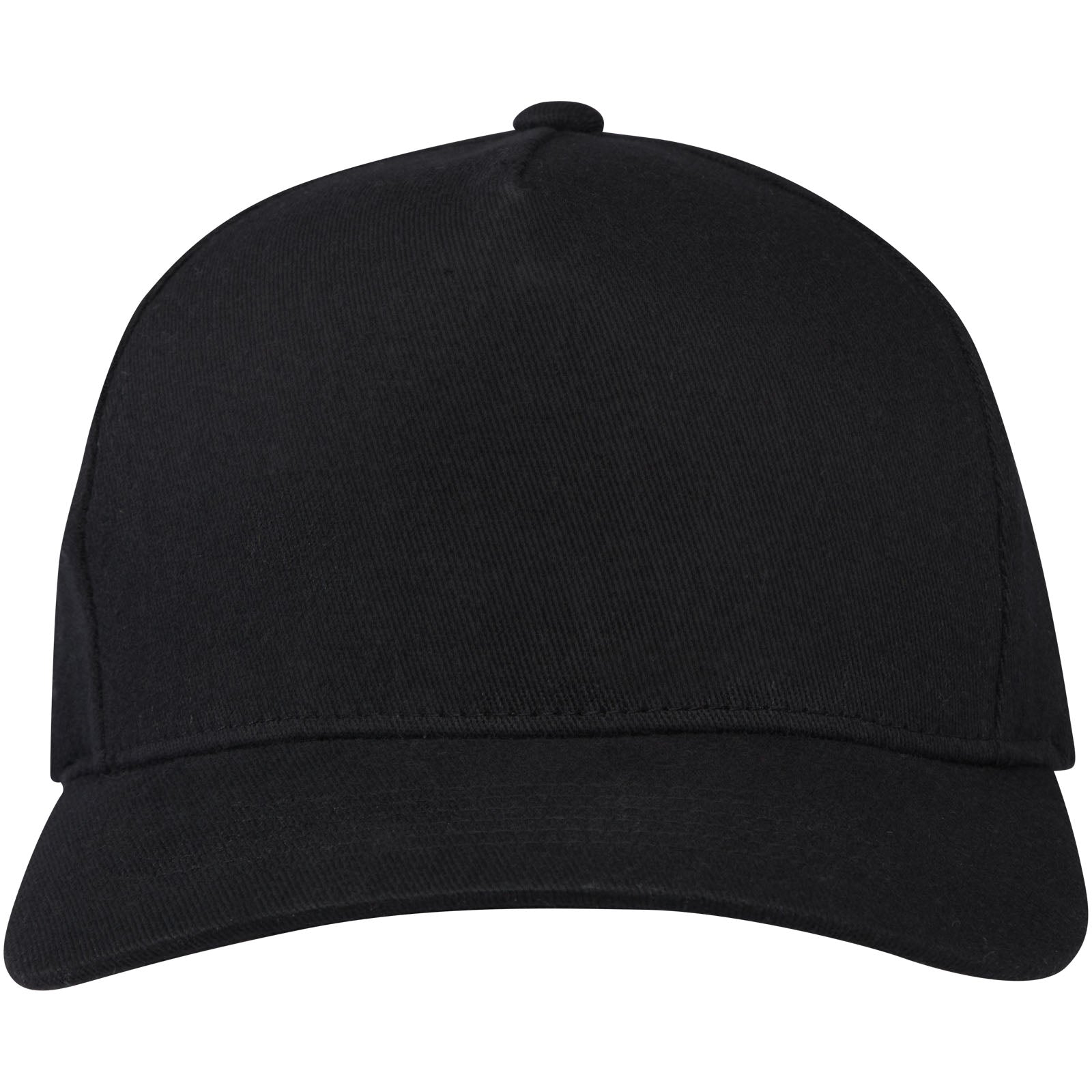 Cappellino in tessuto riciclato Aware™ a 5 pannelli Onyx - Nero