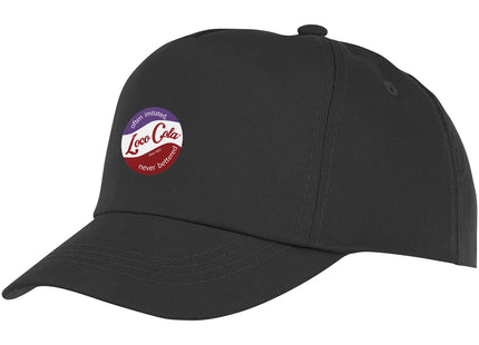 Cappellino Feniks a 5 pannelli per bambini - Nero