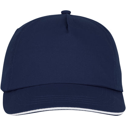 Cappellino con visiera sandwich Styx a 5 pannelli - Navy
