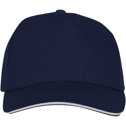Cappellino con visiera sandwich Ceto a 5 pannelli - Navy
