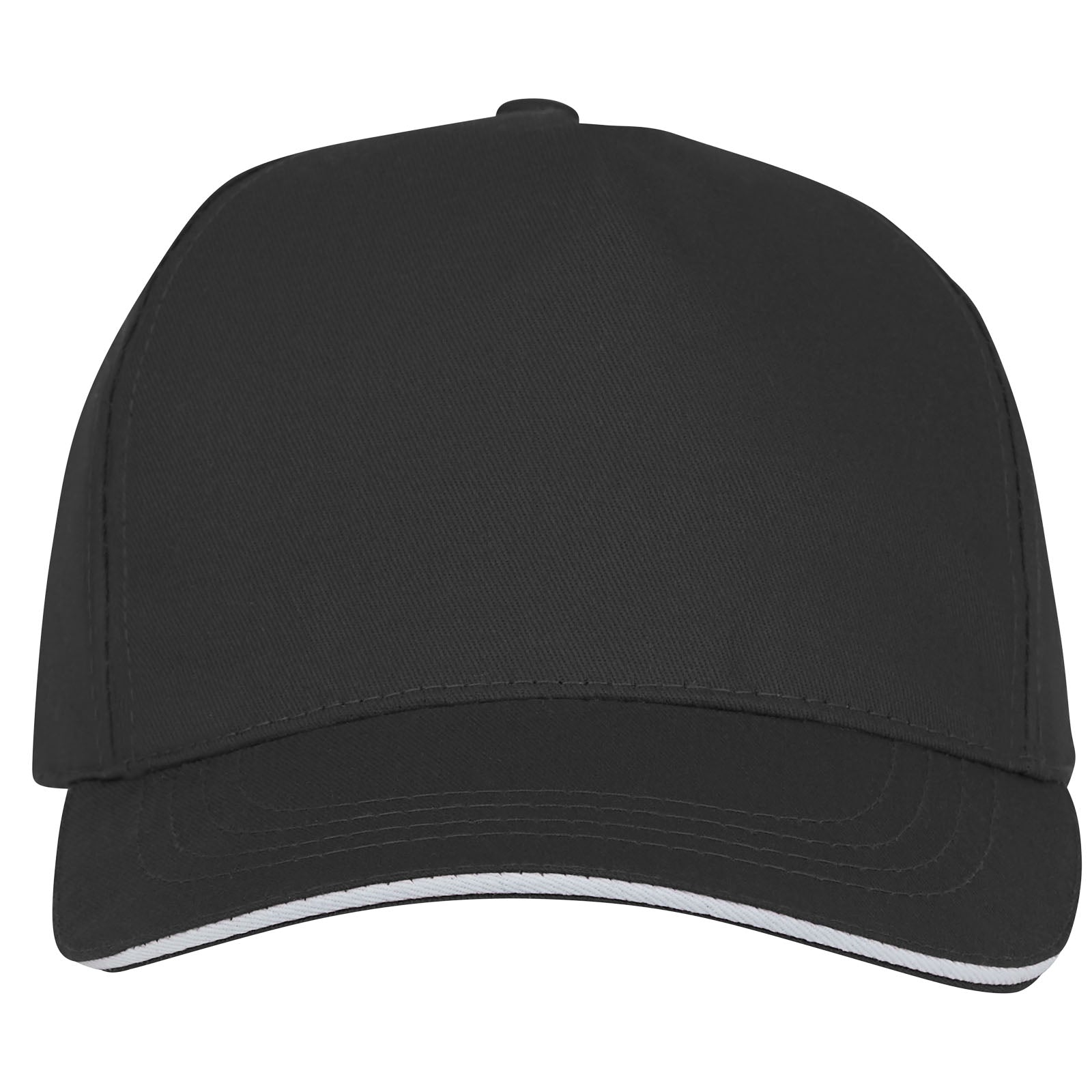 Cappellino con visiera sandwich Ceto a 5 pannelli - Nero