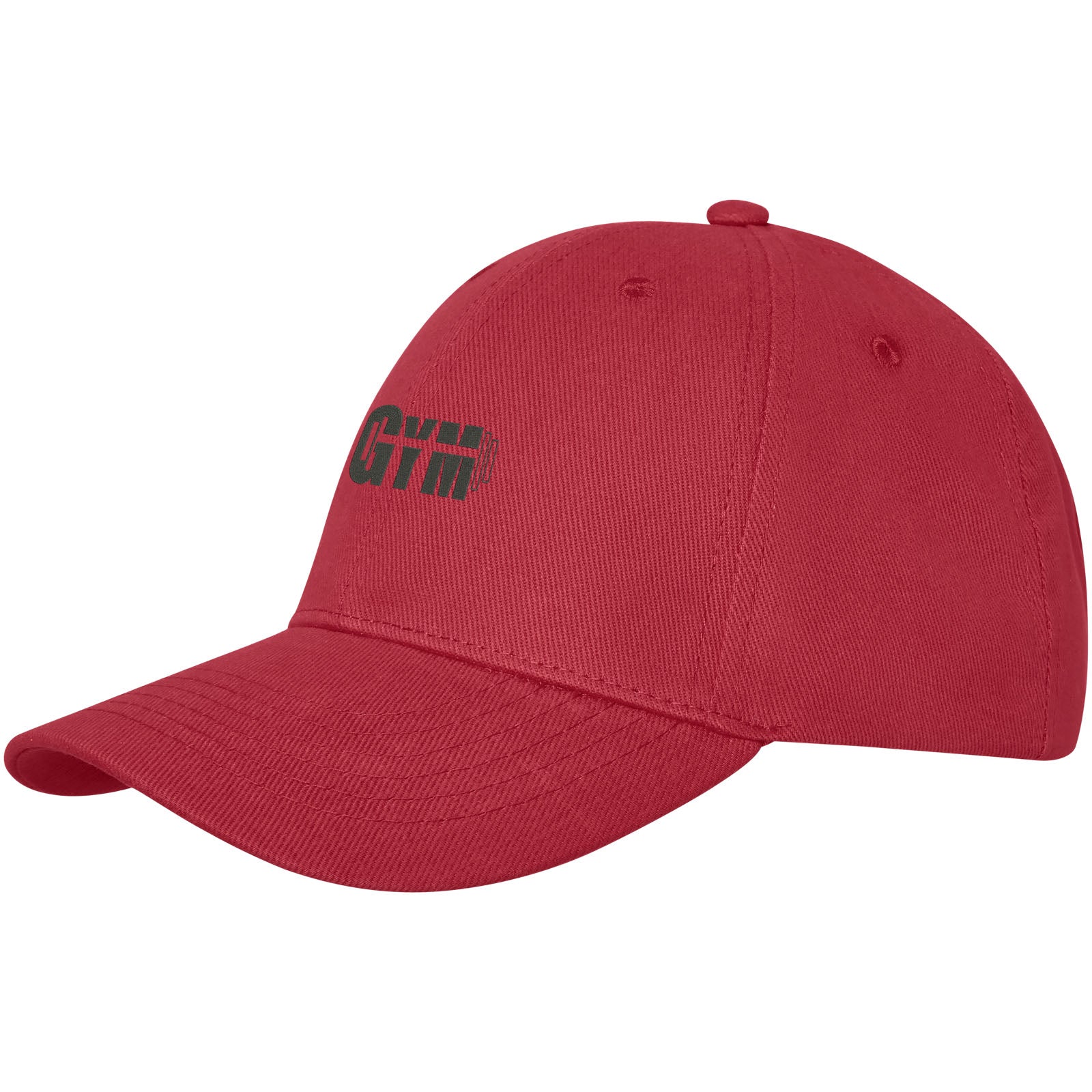 Cappellino Davis a 6 pannelli - Rosso