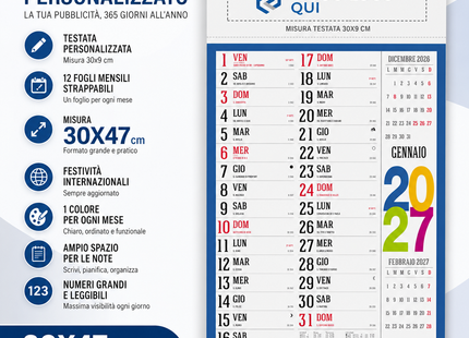 Calendario olandese personalizzato 2027 Swedish