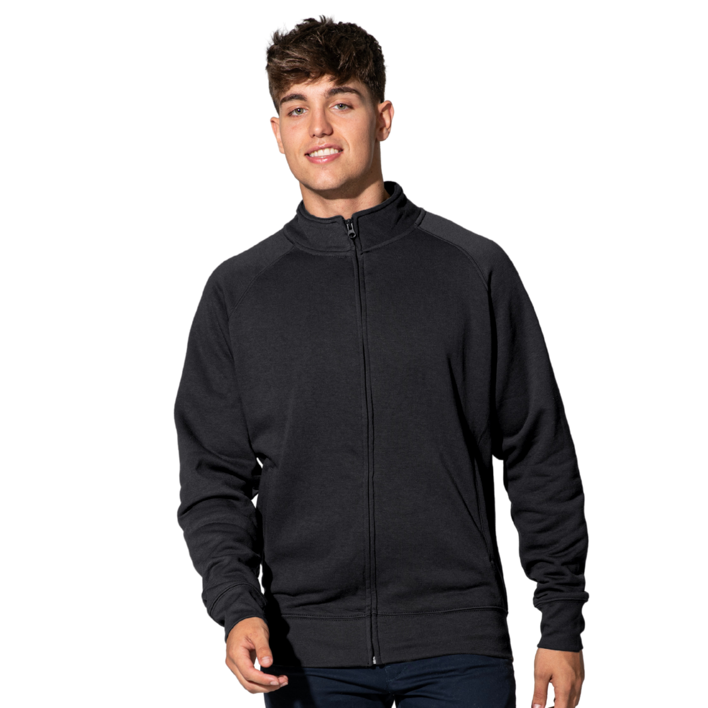 Felpa Unisex leggera a zip intera | Cod. SWFUZIP240