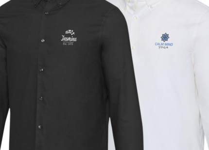 Camicia ricamata classica Oxford da uomo | Cod. 39500500