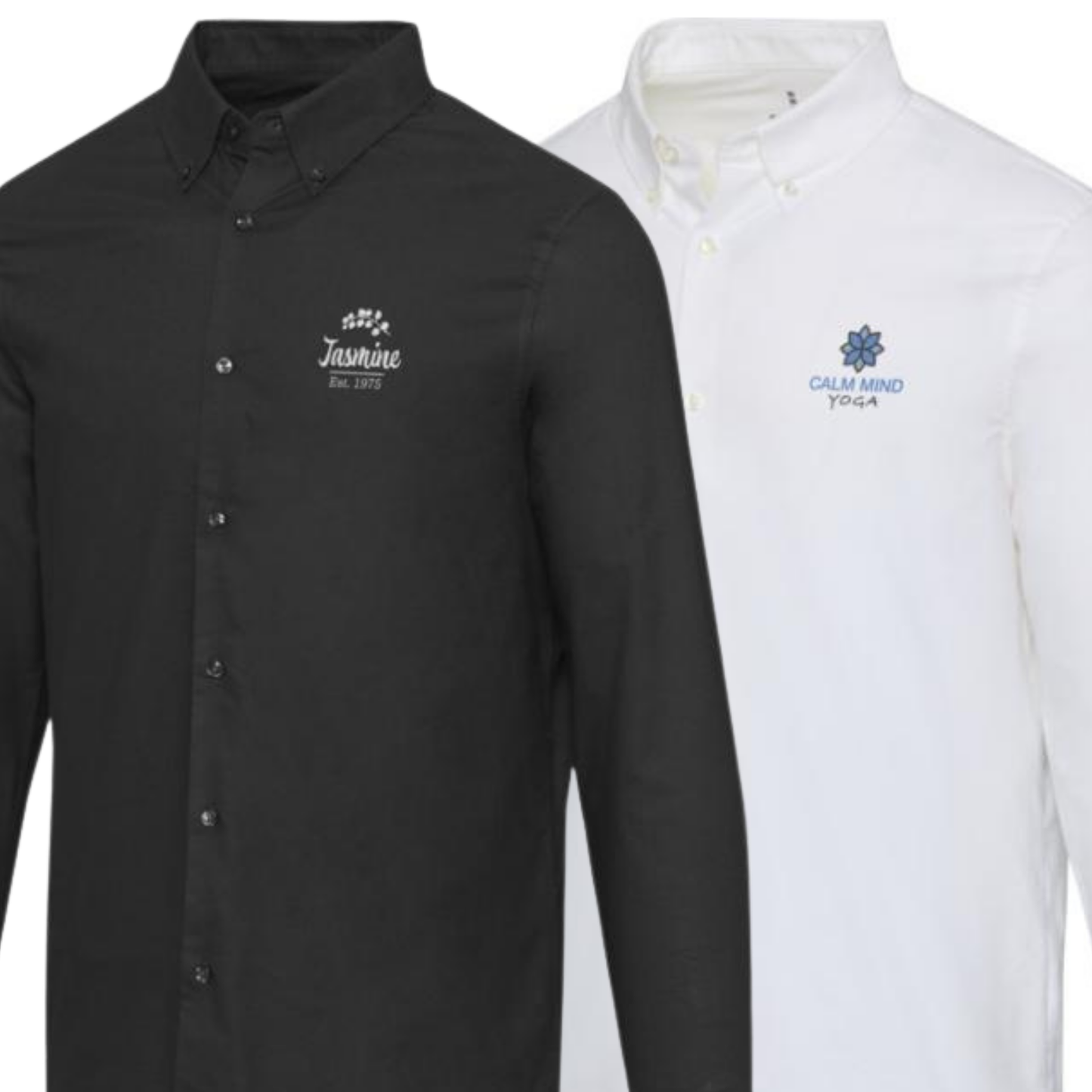 Camicia ricamata classica Oxford da uomo | Cod. 39500500