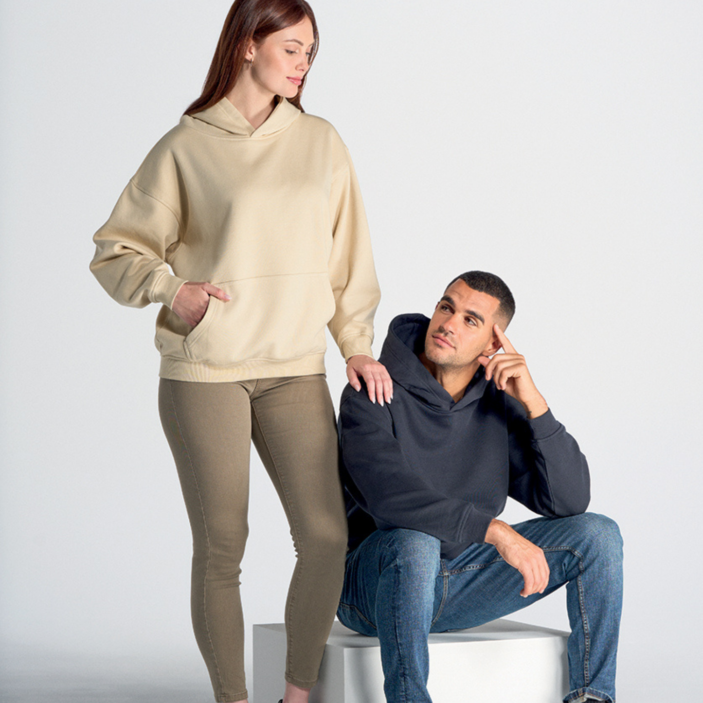 Felpa Unisex Oversize con cappuccio | Cod. SWKNGOVER