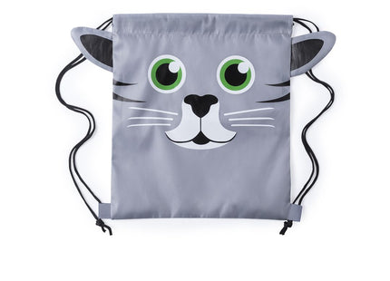Sacca per bambini in poliestere personalizzata - Gatto