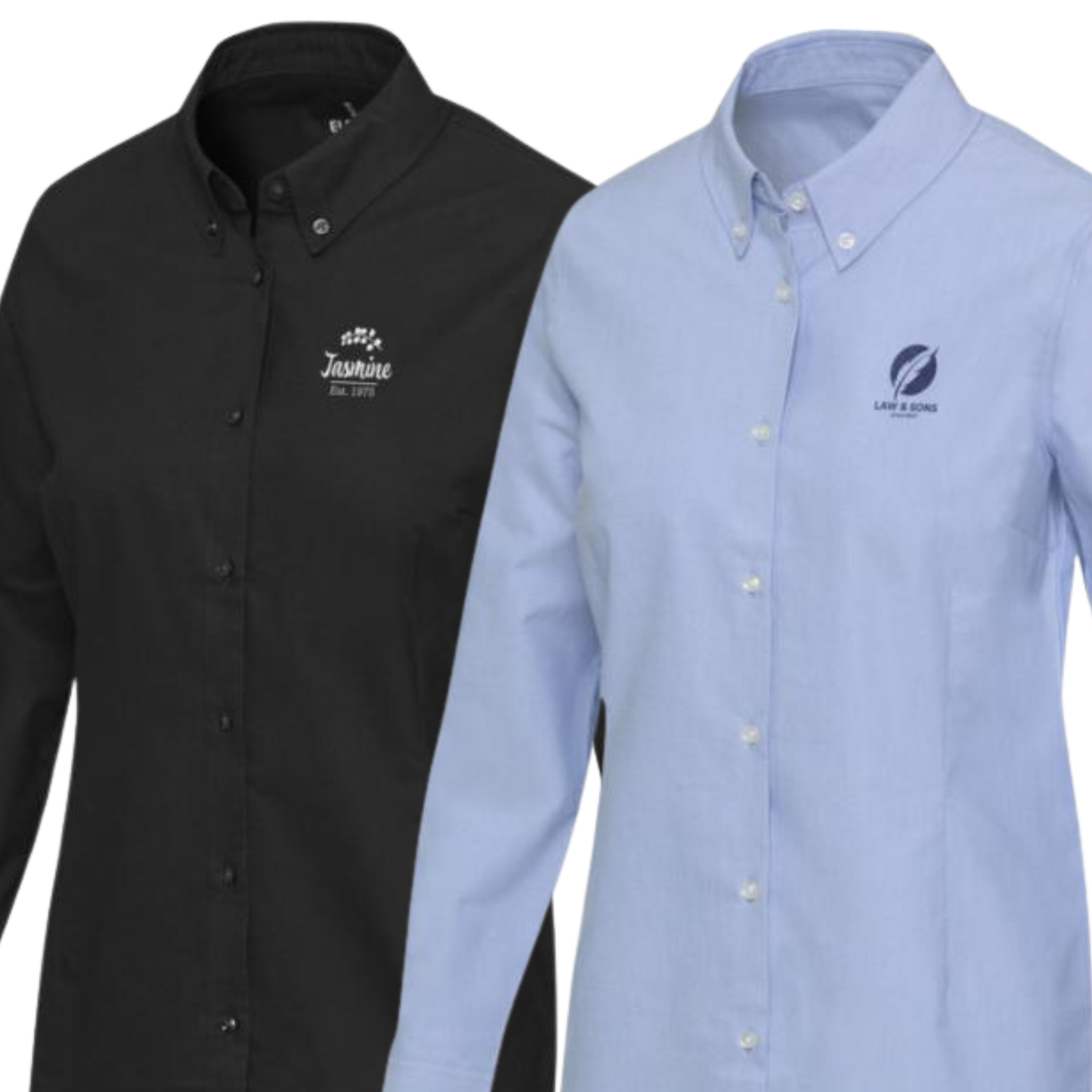 Camicia ricamata classica Oxford da donna | Cod. 39501509