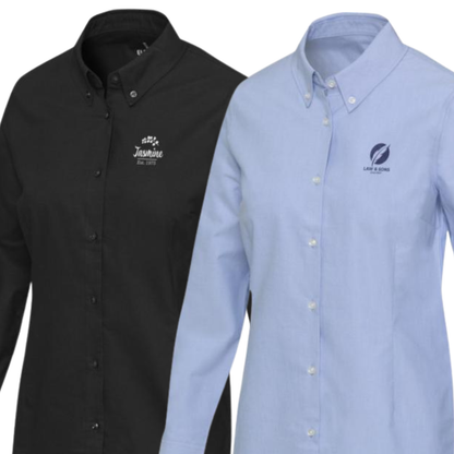 Camicia ricamata classica Oxford da donna | Cod. 39501509