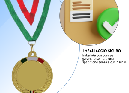 Medaglie personalizzate fronte e retro da 50 mm | Cod. 23.14.50.4GQ