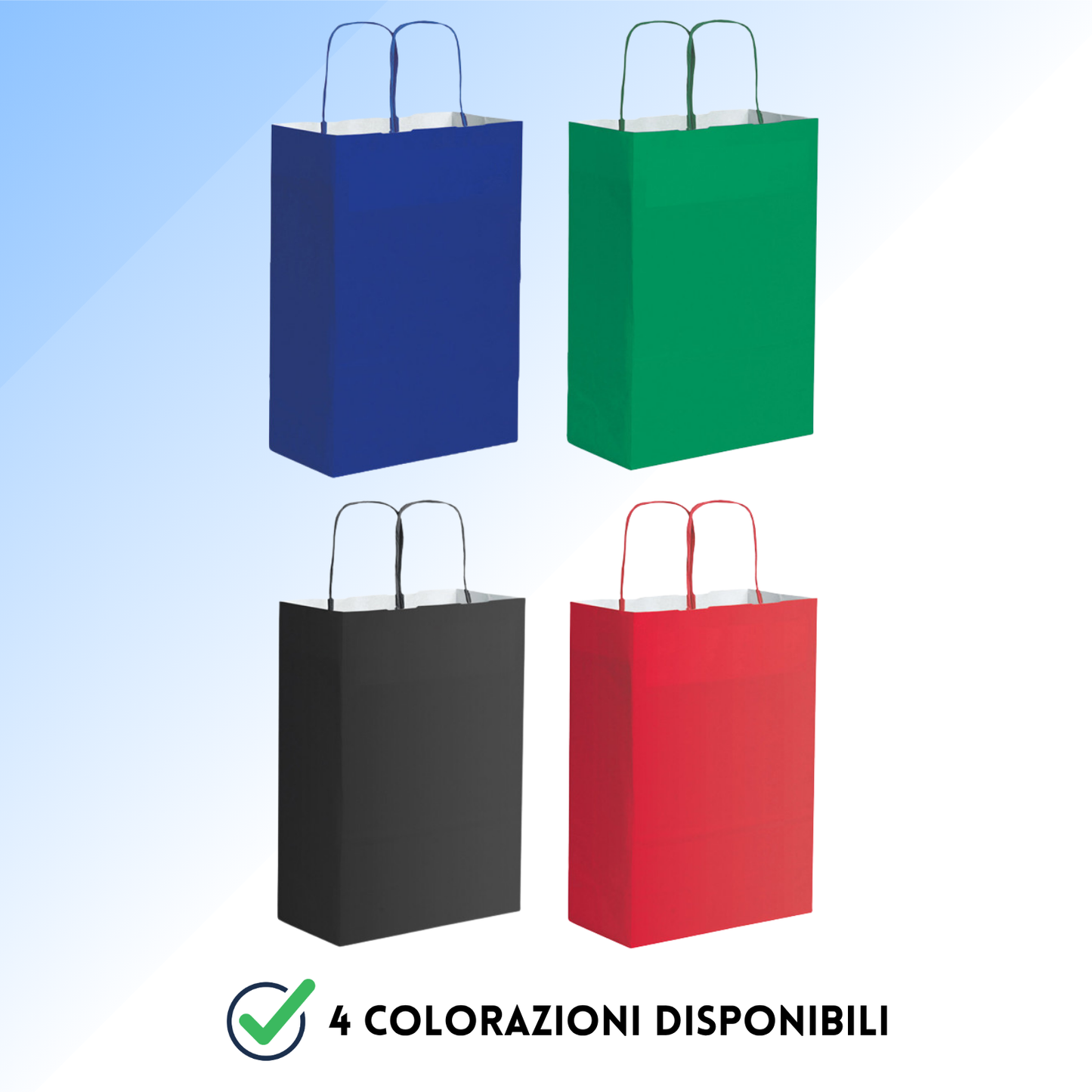 Shopper in carta personalizzate 22x29x10 cm | Cod. PG035