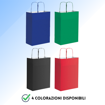 Shopper in carta personalizzate 22x29x10 cm | Cod. PG035