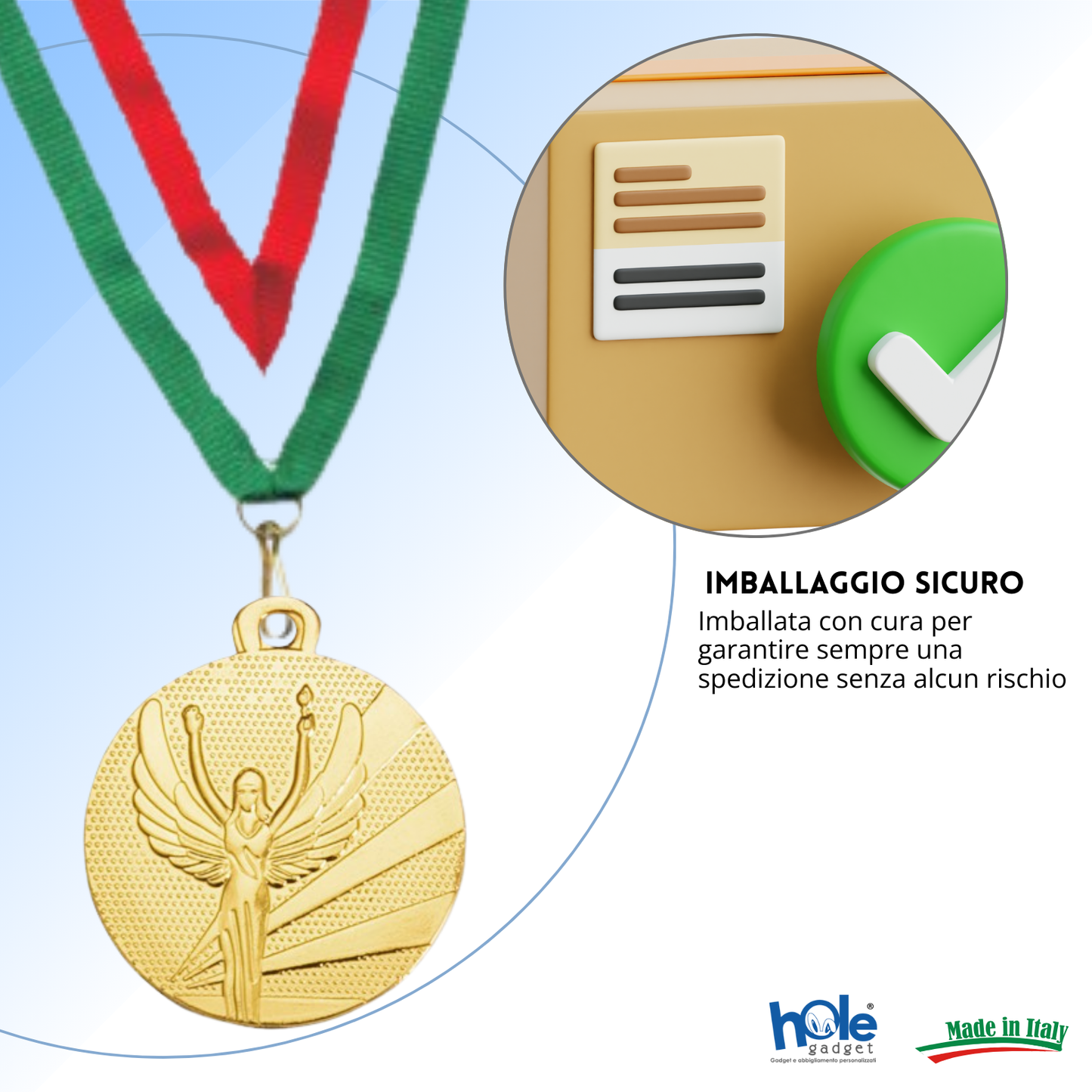 Medaglie personalizzate 32 mm oro | Cod. 23.003.66G