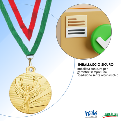 Medaglie personalizzate 32 mm oro | Cod. 23.003.66G