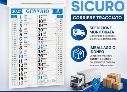 Calendario olandese personalizzato 2027 Passafoglio