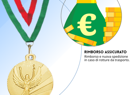 Medaglie personalizzate 32 mm oro | Cod. 23.003.66G