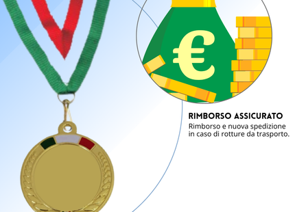 Medaglie personalizzate fronte e retro da 50 mm | Cod. 23.14.50.4GQ