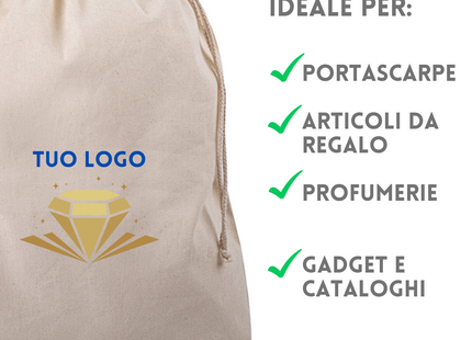 sacchetti in cotone personalizzati PG193