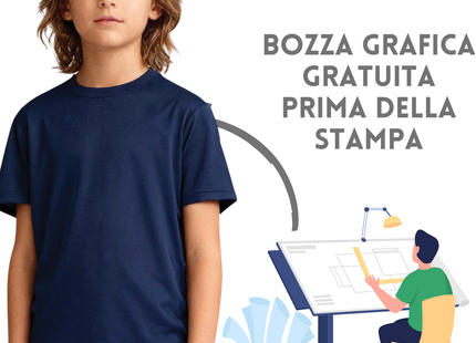 T-shirt tecnica sportiva da bambino | Cod. Spk100