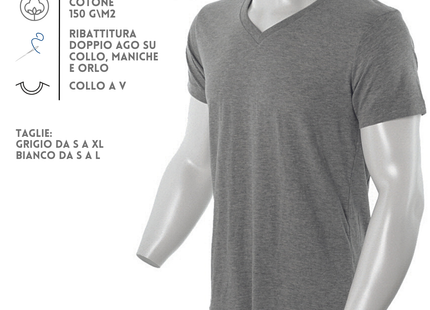 Magliette personalizzate collo a V | Cod. PM315