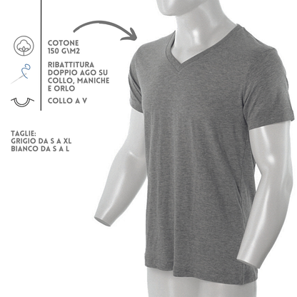 Magliette personalizzate collo a V | Cod. PM315