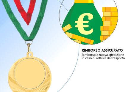 Medaglie personalizzate fronte e retro da 50 mm | Cod. 23.15.50.3GQ