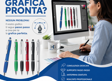 Penne personalizzate touch screen e antiscivolo