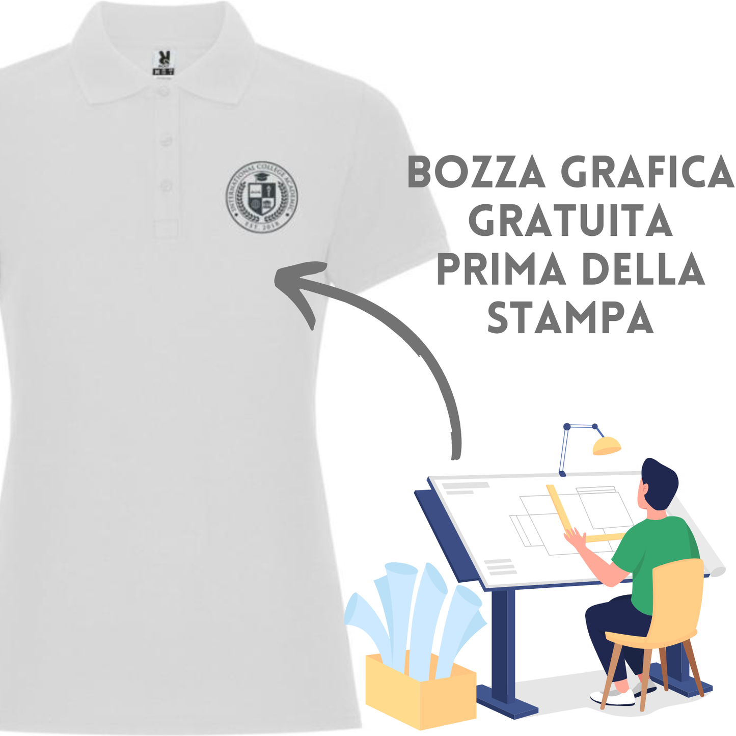 Polo donna modello premium | Cod. Pegaso premium
