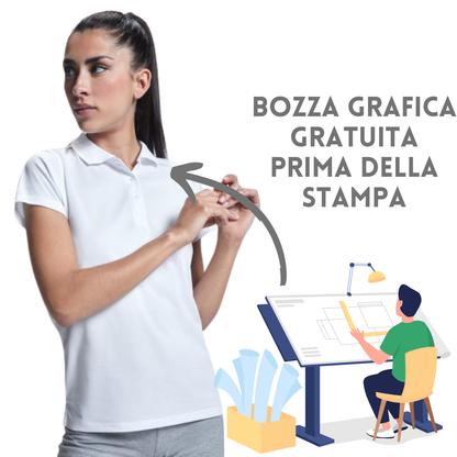 Polo sportiva da donna aderente | Cod. Monzha Woman