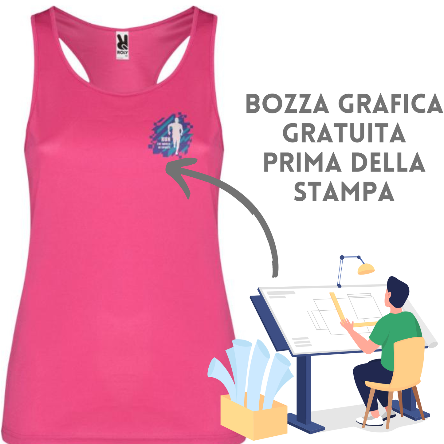 Canotta sportiva da donna | Cod. Shura