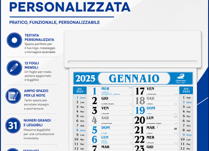 Calendario olandese personalizzato 2027 Passafoglio