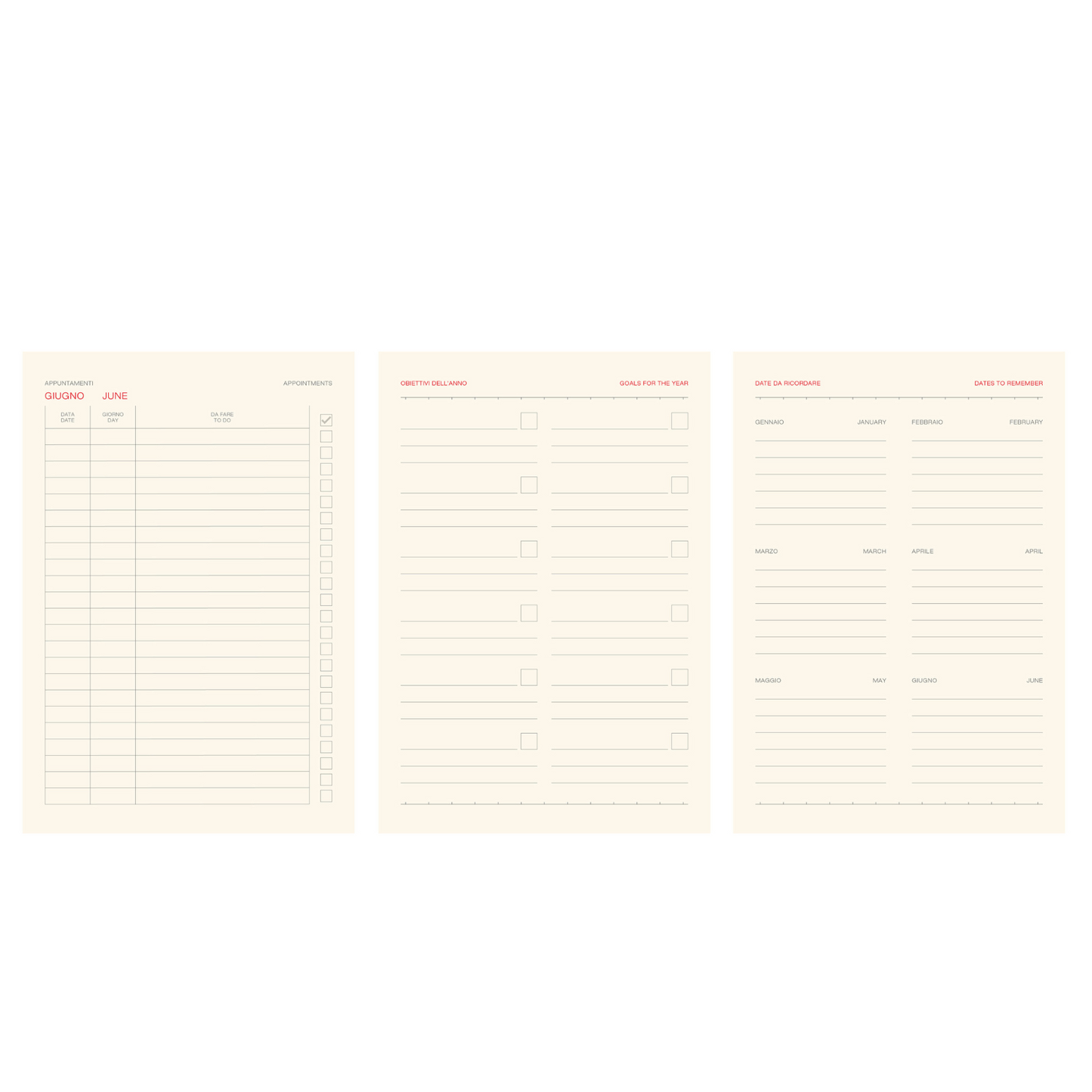 Agende notes perpetuo 15x21 | Cod. PB630